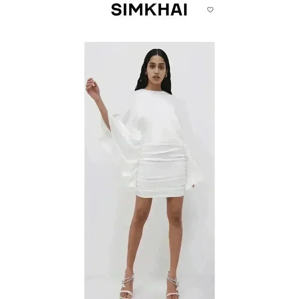 New NWT Jonathan Simkhai Kadence Dress for Women - White Size 2 - Picture 3 of 7